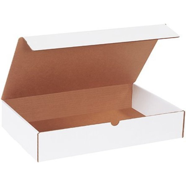 Box Packaging Corrugated Literature Mailers, 16"L x 10"W x 3"H, White ML16103